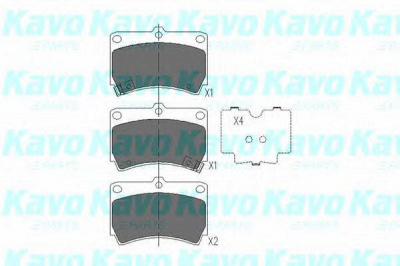 KAVO PARTS kbp4501 -  Комплект тормозных колодок, дисковый тормоз